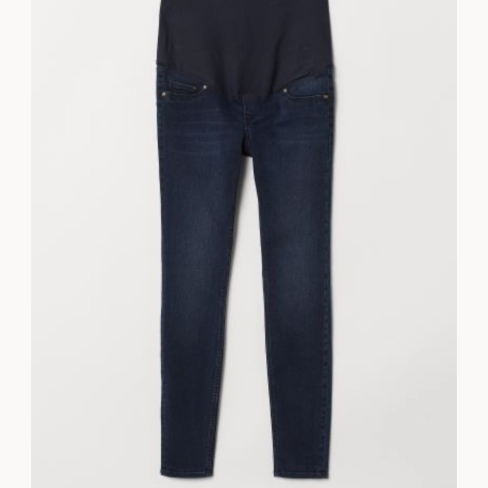 H&M Mama Maternity Dark Wash Skinny Jeans 6